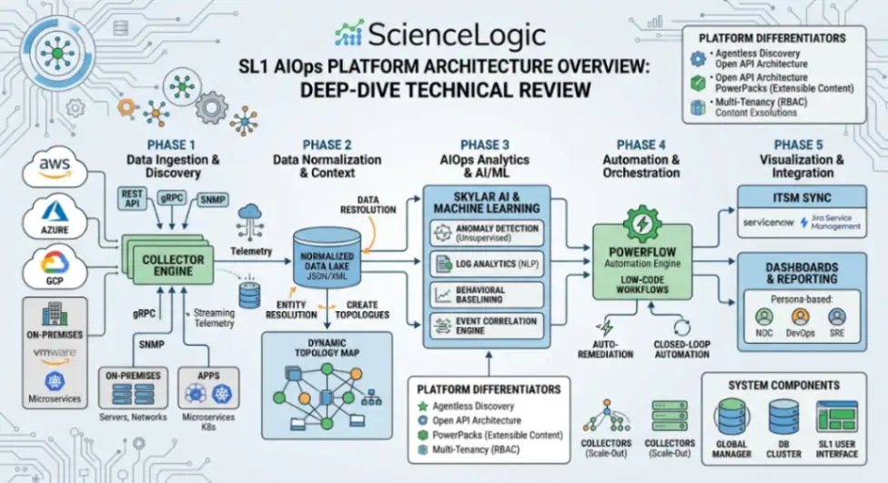 Deep-Dive Technical Review: ScienceLogic SL1 AIOps Platform Architecture
