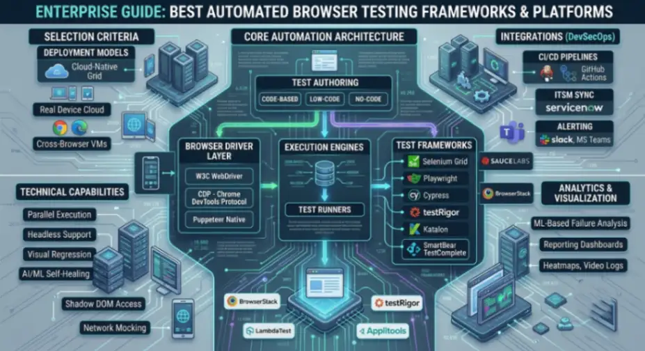 Enterprise Guide: Best Automated Browser Testing Frameworks & Platforms