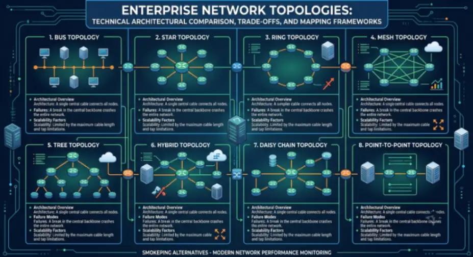Enterprise Network Topologies: Technical Architectural Comparison, Trade-offs, and Mapping Frameworks Enterprise Network Topologies: Technical Architectural Comparison, Trade-offs, and Mapping Frameworks