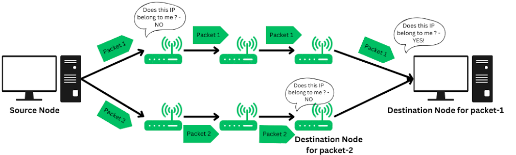 IP Route (L2 Interface Switching Pathways)