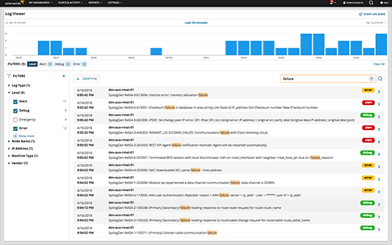 SolarWinds Log Analyzer