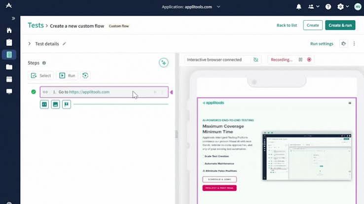 Applitools is an automated visual testing platform