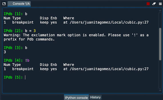 Ipdb integrates IPython's